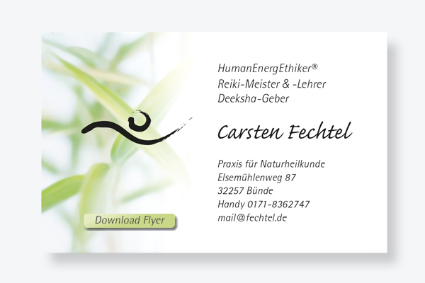 Reiki-Meister Carsten Fechtel; Tel: 05223-877266; B�nde